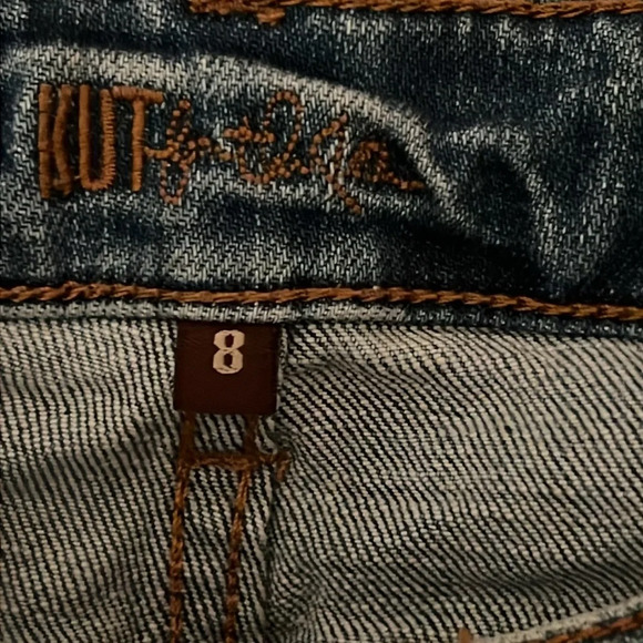 Kut From The Cloth Catherine Straight Distressed Boyfriend Jeans Size 8 - Picture 7 of 8
